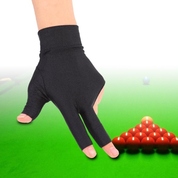 Snooker Handske, Venstre Hånd Snooker Handske, Snooker Billard Pool Handsker Venstre Hånd, 3 Fingre Billard Handske