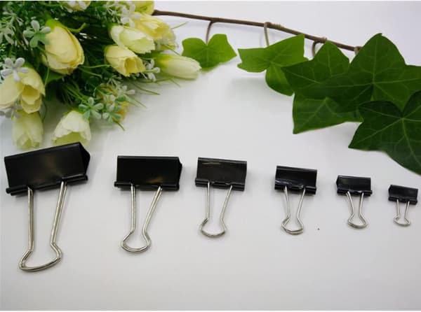 72 stk. brevclips, 15 mm sorte kontorclips, foldback-clips klemme brevclips til kontorartikler til hjemmet
