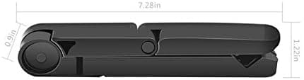 1 stk. Sort Bærbart Sammenklappeligt Stativ til Apple iPad, iPad 2, Ny iPad (iPad 3), Samsung Galaxy Tab, BlackBerry PlayBook osv.