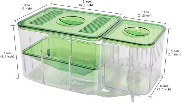 Isolasjonsboks for fisk i plast, multifunksjonell rugeboks