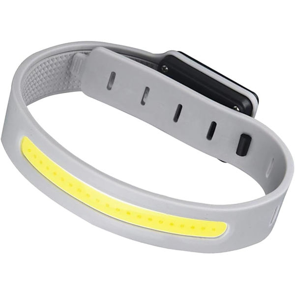 LED-sikkerhetsarmbånd, opplyst armbånd, 3 moduser, justerbar, oppladbar, vanntett LED-armbånd, sikkerhetslys for løpere, til konserter, jogging, camping