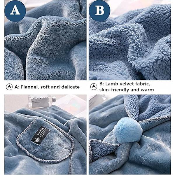 Womens Cosy Wrap Shawl Wool Blanket Pashminas Cover Up Winter Wraps för kvinnor, Warm Blanket Cape Wraps Shawl Blue