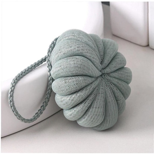 3 st Duschpuffar Badsvamp Nät Loofah Kroppsskrubb Duschboll Duschbollssvamp Green