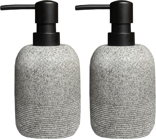 2 st/set Tvålpump Set, Handtvål Lotion Pump för Badrum, för Elegant Badrumsinredning, Tvålpump (grå)