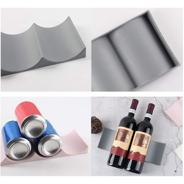 Europeisk stil vinhylla plast vinflaska display staplingsmatta
