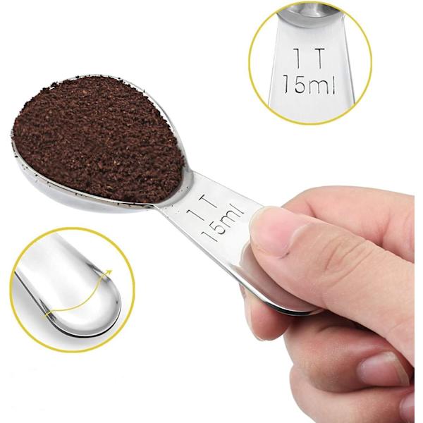 430 kaffeske, rustfrit stål 1 spiseske 15ML bageværktøj rustfrit stål kaffemåleske måleske