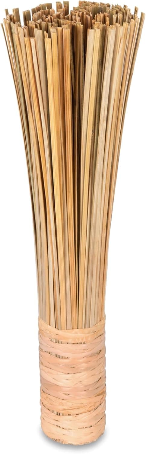Bambuinen wokkipannun puhdistusharja, 30 cm pitkä