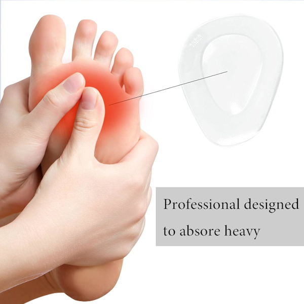 Metatarsal Pads 4 st fotkuddar för snabb smärtlindring - Mjuk sula Mjuk gelboll