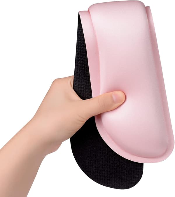 1 sæt Forstør Keyboard Håndledsstøtte, Memory Foam Sæt Håndledspude Støtte for Nem Skrivning & Smertelindring, Kontor, pink