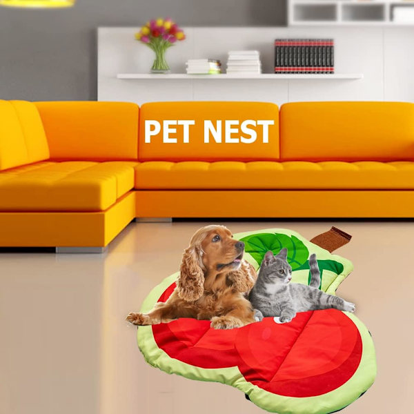 Sommar Hundmatta Kylplatta, Husdjur Katt Fruktformad Filt Bo Nest Sängar Tvättbar
