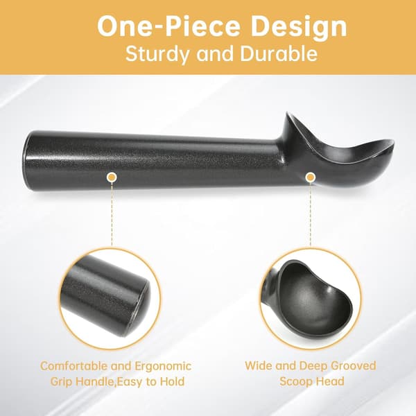 Isske, aluminium isske, non-stick kageske i ét stykke design. (sort)