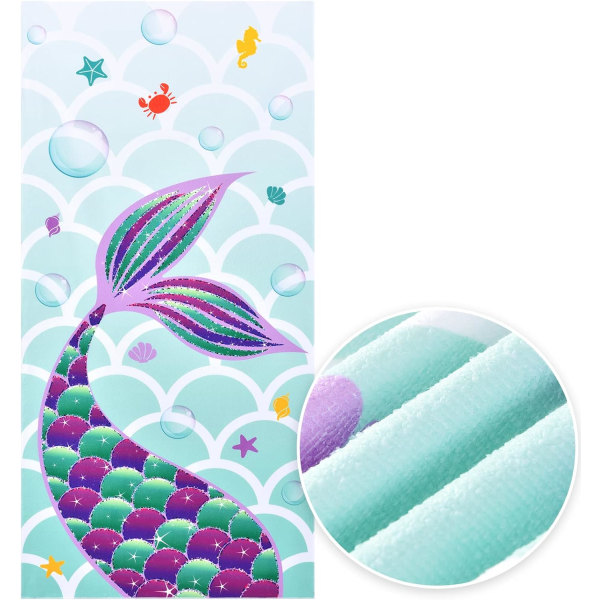Strandhandduk  Polyester Camping Handdukar Snabbtorkande Ultra Absorberande Super Mjuk Strand Pool Simning  Handduk