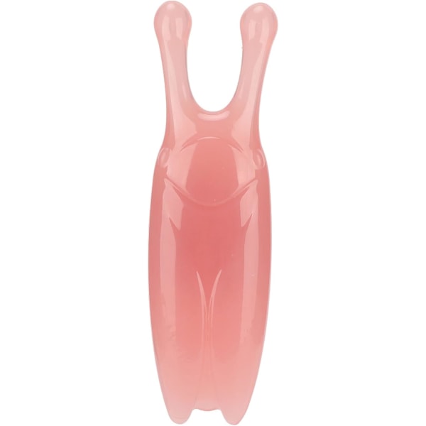Gua Sha ansiktsverktøy, nesemassasjer, høy nesebroskrape, Gua Sha massasjeværktøy for nesekjeveforming, reduserer hevelse (rosa)