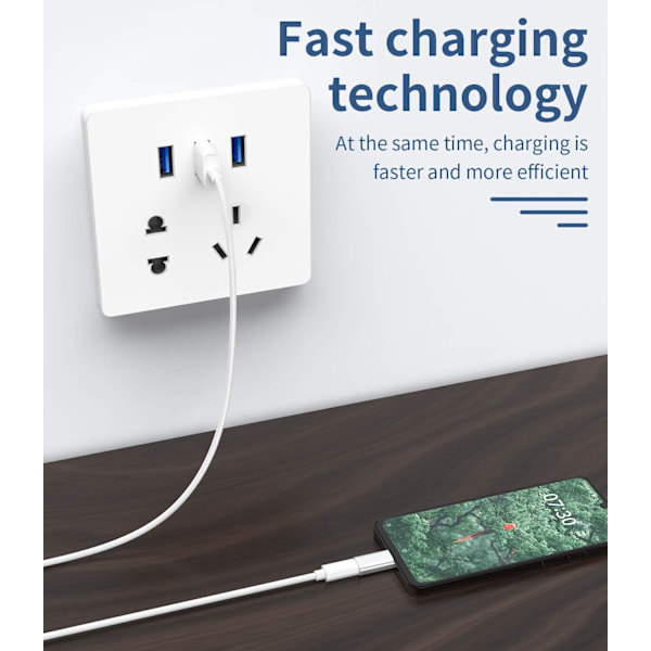 3-pak, Micro USB til Lightning Adapter, Lightning Hun til Micro USB Han Adapter
