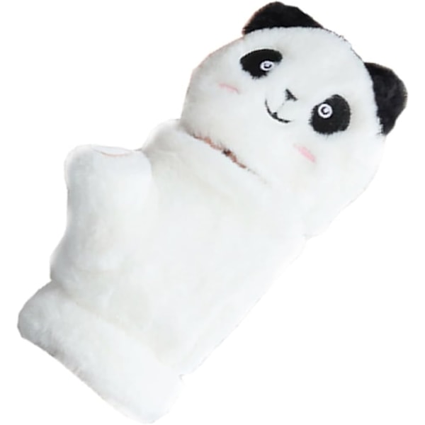 Par Panda-Vantar Dam Kalla Väder Vantar Snygga Varma Vantar Söta Vantar Vintervantar Barn Vintervantar Halvfinger Sammet