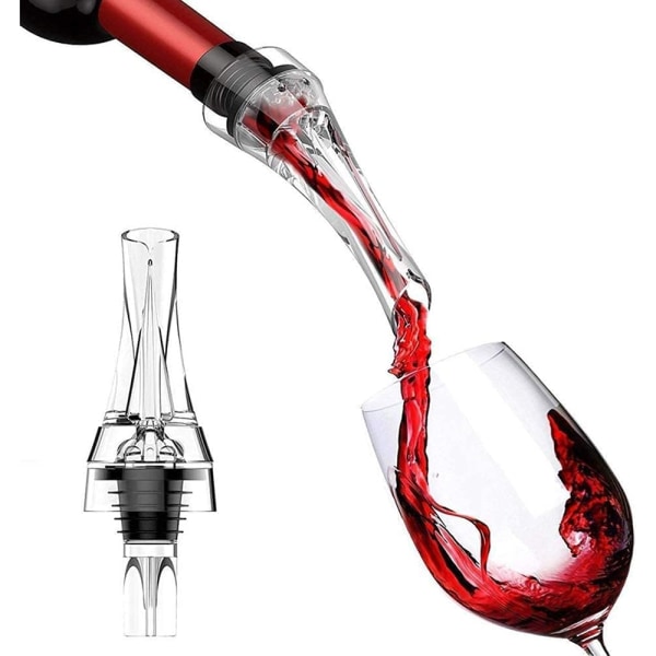 Vinaerator - Hällpip med rödvinsluftare - Dekanter utan dropp - Snabb pip - Vingåva