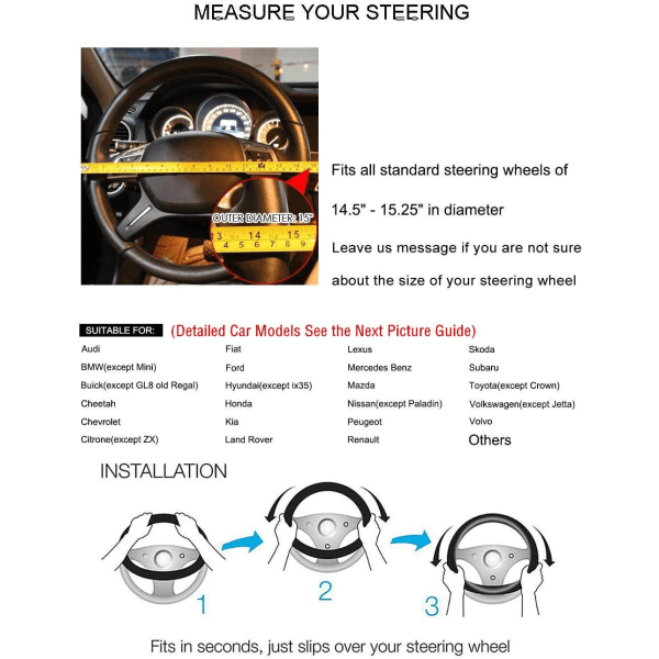 Cover Plysch fordonsrattskydd Universal för bil/lastbil/SUV/van Diameter print Gul
