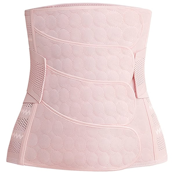 Postpartum Magband C-Section Återhämtningsbälte Post Partum Kvinnor Magbälte Stöd Återhämtning Mage/Midja/Bäckenbälten (Rosa-L)