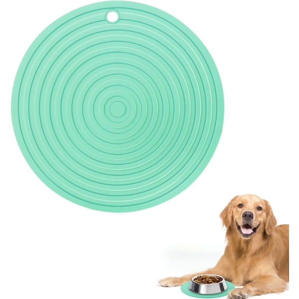 Dog Cat Bowl Mat, Waterproof Pet Food Mat, Non-Slip Silicone Pet Feeding Mat