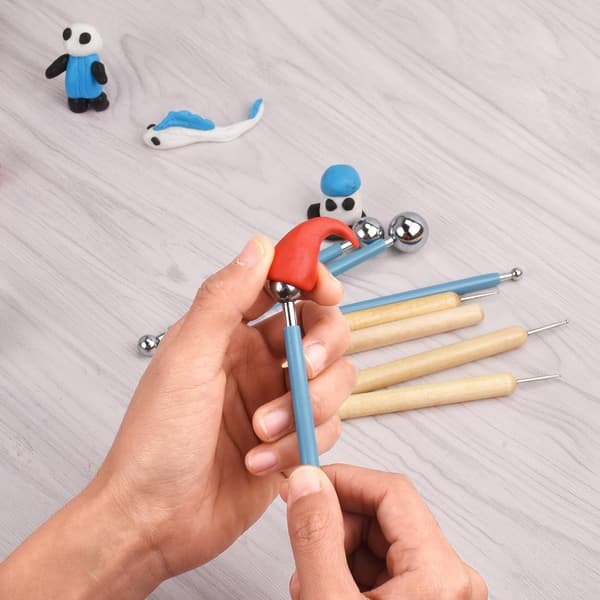 10 stk. Dotting Tools Kuglepenne til Stenmaling, Keramikmodellering, Reliefarbejde