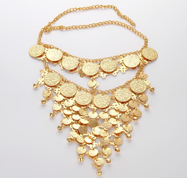 Münzschleier-Gesichtskette, Party-Bauchtanz-Schmuck