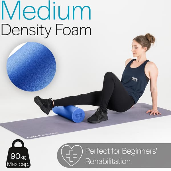 Skumrullsmassager 45 cm lång medelhög densitet EPE Muskelmassage (45 cm - Blå)