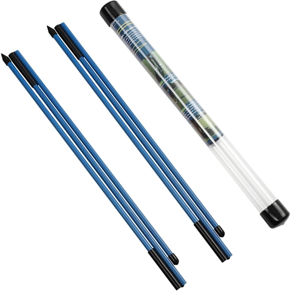 Golf Alignment Sticks - Sammenklappelige Golf Træningsstænger til Sigte, Putting, Fuld Sving Træner, Holdningskorrigerende med Klart Rør Etui