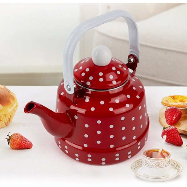 Vattenkokare Emaljerad Vintage Emalj Vattenkokare Kaffe Kanna