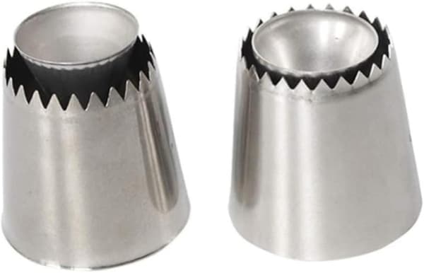 2 st gräddspritsmunstycken Sultan Ring Kakformar Kit Tårtdekorering Bakningstillbehör Spritsmunstycken