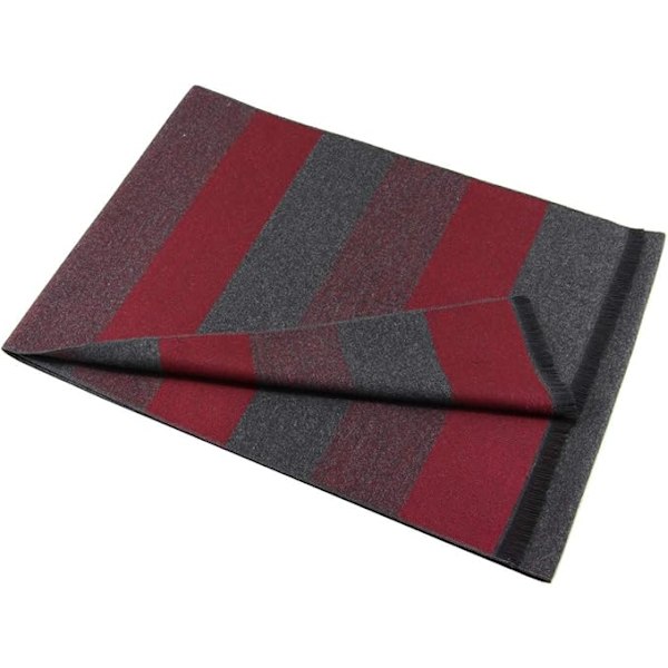 Mænds Varmt og Hyggeligt Tartan Sjal Mode og Elegant Klassisk Plaid Sjal i Efterår Vinter Check Sjal
