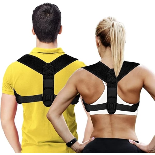 Posture Corrector for Men and Women - Comfortable Upper Back Support, Adjustable Back Corrector Supports Neck, Shoulders and Back