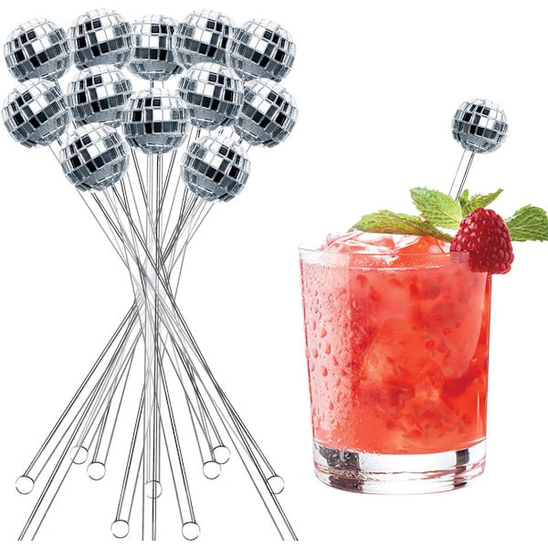 Cocktail-omrører, 20 stk Drikk-omrørere, Plast Cocktail-omrørere, Egnet for Fester, Diskotek, Bursdager, Bryllup, Puber, Kafeer
