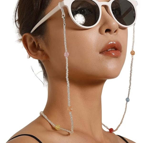 Glasögonkedjor för kvinnor Glasögonhållare Glasögonrem Glasögonkedja Glasögonband Present