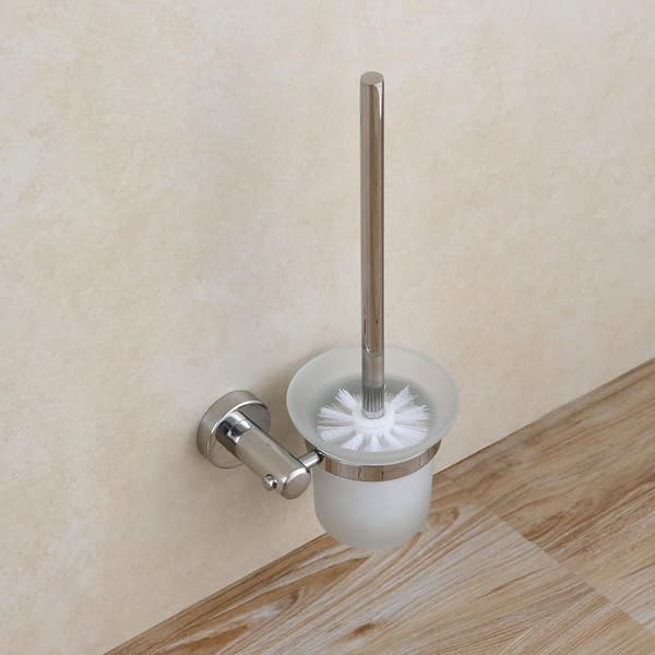 Toiletbørste, SUS 304 rustfrit stål toiletskål børste og holder sæt, vægmontering