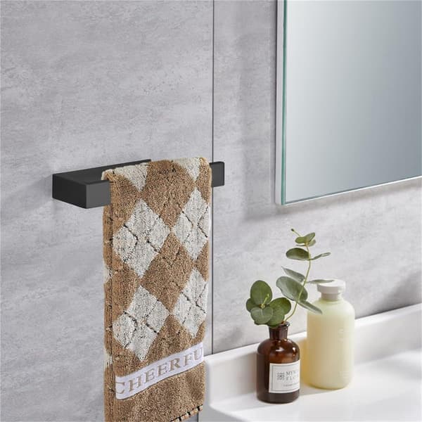 Håndklædeholder SUS 304 Rustfrit stål Mat Sort Finish (Ingen boring)