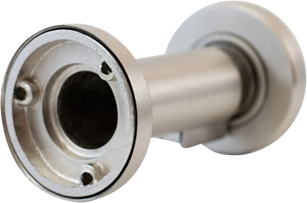 Magnetisk dørstopper i rustfrit stål look Dørstopper med gulv- og vægmonteringsmateriale, ø: 5 cm, h: 8,4 cm Rustfrit stål silver