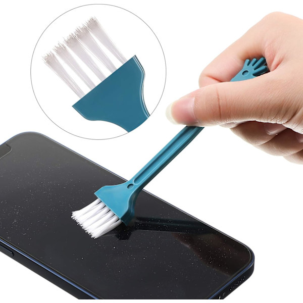 Anti Dust Plug Metal Phone Dust Plug Yhteensopiva iPhone 11/11 Pro/11 Pro Max/12 mini/12 /12 Pro/12 Pro Max, Puhelimen Portin Puhdistusharjapakkaus
