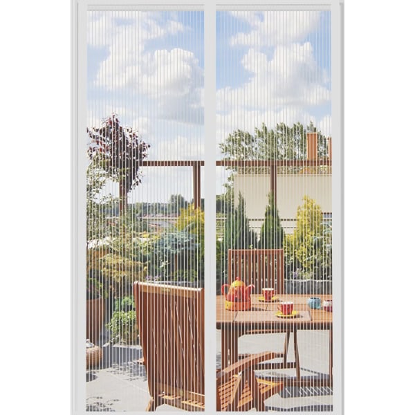 Fly Screens Doors Nets Curtain Insect Mesh for Keeping Out Flies & Bug,Flyscreen French Doors,Double Door Magnetic ScreenFly Doors