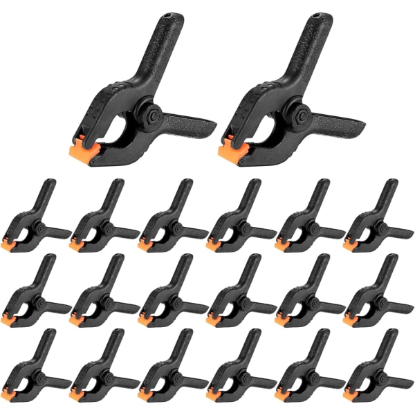 20 Pieces Spring Clamps, 2 Inch Clamp Clips, Clamp Clamp Clamp for Woodworking and Photography Studio