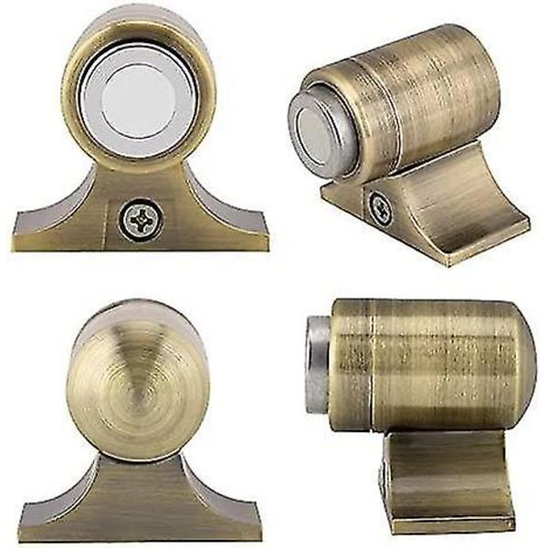 Magnetisk dørstopper i rustfrit stål til montering på hjemmedør (bronze)