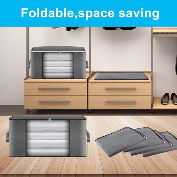 Klädförvaringsväska 6-pack 90L Stor kapacitetslösning Organizer för kläder