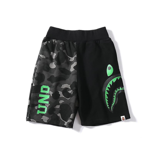 Bape shark head shorts til mænd Y H black L(170-175CM)