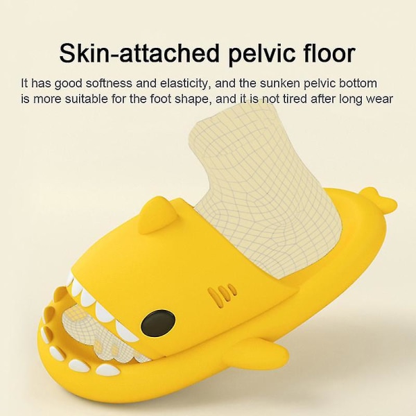 Shark Tofflor Dusch Badrumstofflor W Orange 38 39