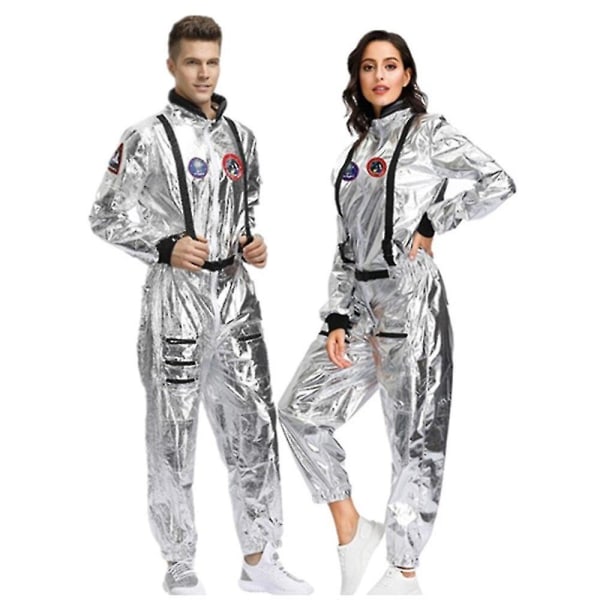 Astronautin puku avaruuspuku haalari naisille Halloween-juhliin XL Men