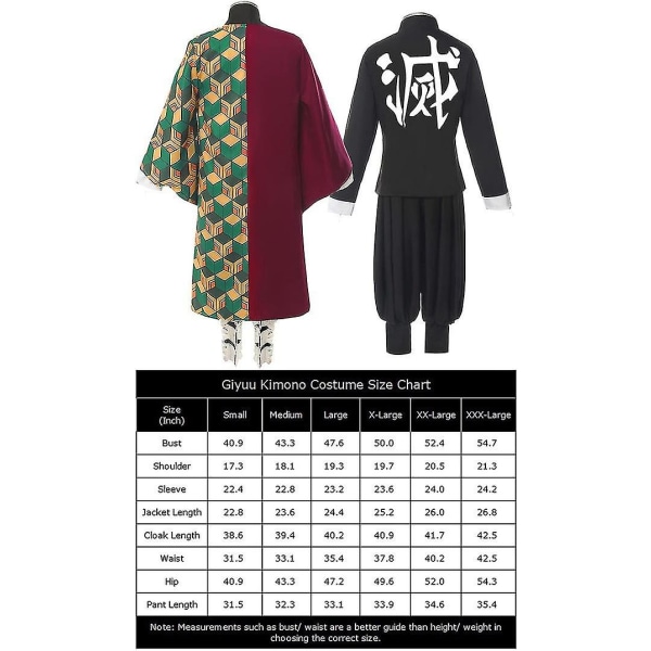 Kids Anime Demon Slayer Cosplay Set Voksen Tanjirou Nezuko Outfit Y W Tomioka Giyuu L