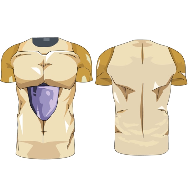 Herre Dragon Ball Frieza T-shirt Halloween Cosplay Costume Daily -1 4XL