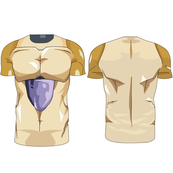 Herre Dragon Ball Frieza T-shirt Halloween Cosplay kostume dagligt XL