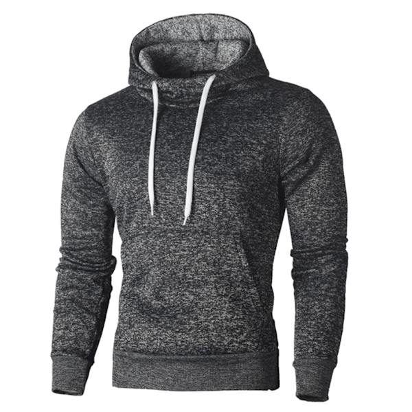 Langærmet afslappet sweatshirt til mænd afslappet hættetrøje W dark grey XL