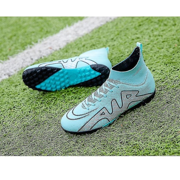 Fotbollsskor för män Vuxna barn Yttersula Halkfria unisex sneakers Z X Blue2 35