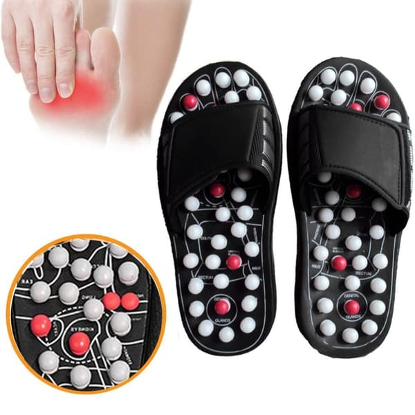 Zoneterapi Sandaler Fod Massager Hjemmesko. 44-45 EU